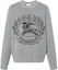 Buy バーバリー FW22 エクエストリアン ナイト ジャカード クルーネック セーター グレー 80636641