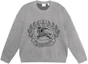Order バーバリー FW22 エクエストリアン ナイト ジャカード クルーネック セーター グレー 80636641