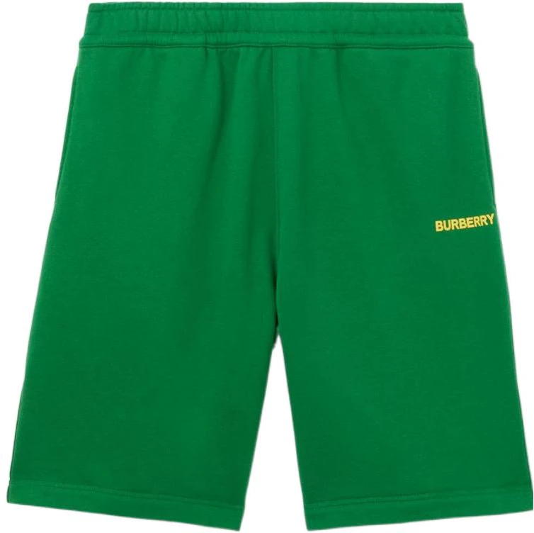 burberry-fw-22-green-casual-loose-fit-shorts-with-logo-print-80575281
