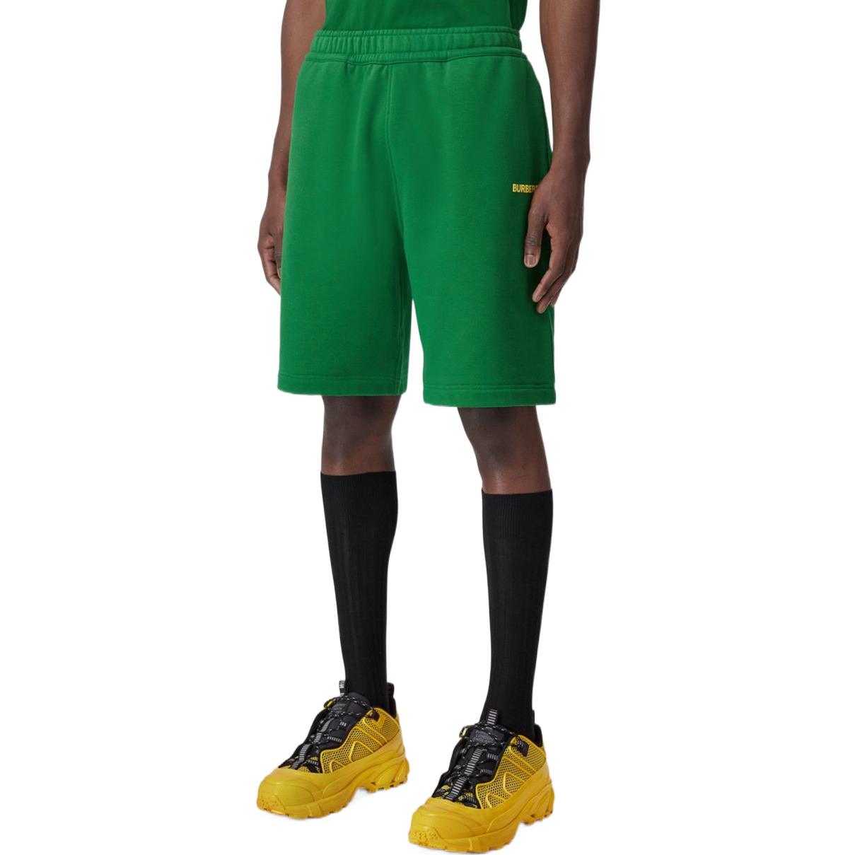 Burberry FW22 Green  Casual Loose-Fit Shorts with Logo Print. 80575281 圖 4