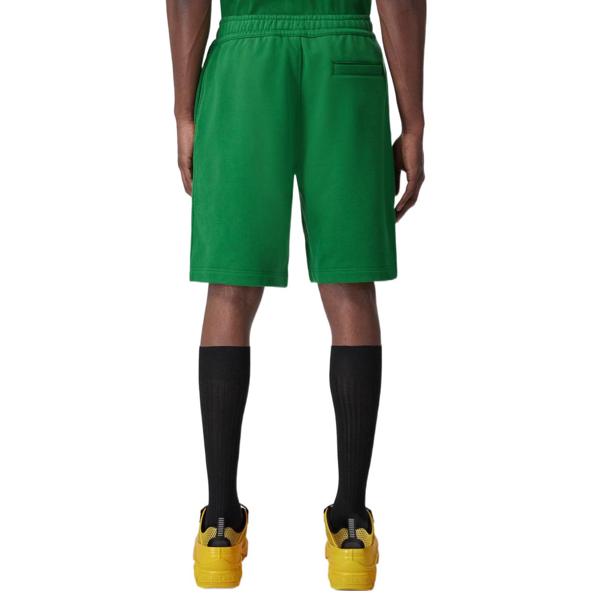 Burberry FW22 Green  Casual Loose-Fit Shorts with Logo Print. 80575281 圖 5