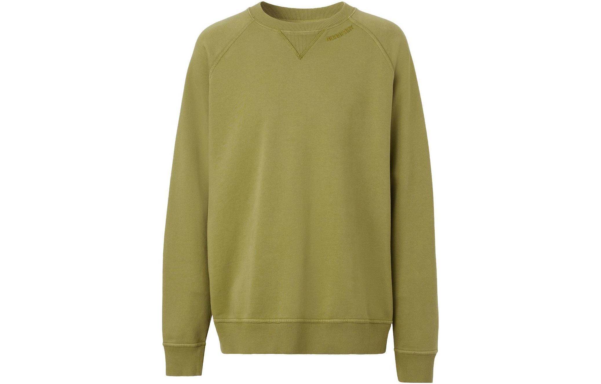 Order 버버리 FW22 그린 남성 로고 크루넥 스웨트셔츠. 80625631