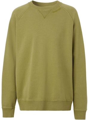 버버리 FW22 그린 남성 로고 크루넥 스웨트셔츠. 80625631 Order 버버리 FW22 그린 남성 로고 크루넥 스웨트셔츠. 80625631