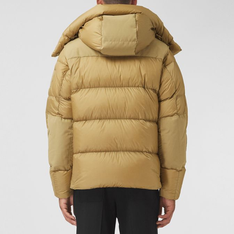 Burberry FW22 Hooded Down Jacket Loose Fit Single Breasted - Honey Color. 80451821 圖 5
