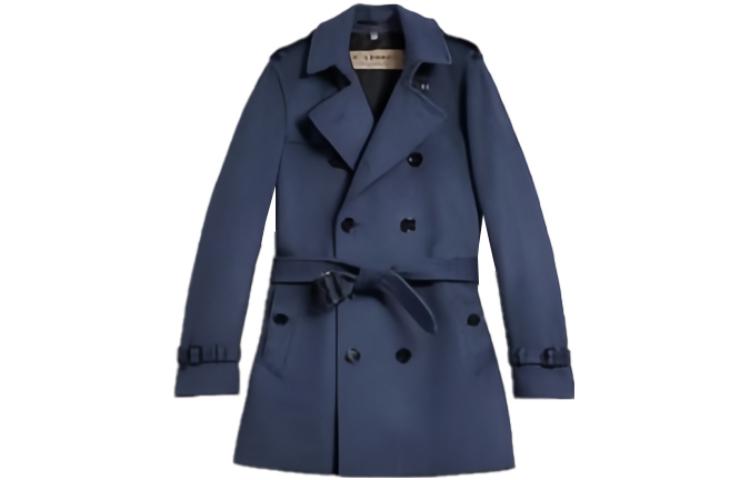 Burberry FW22 Kensington  Double-Breasted Long Coat in Solid Color. 40519741