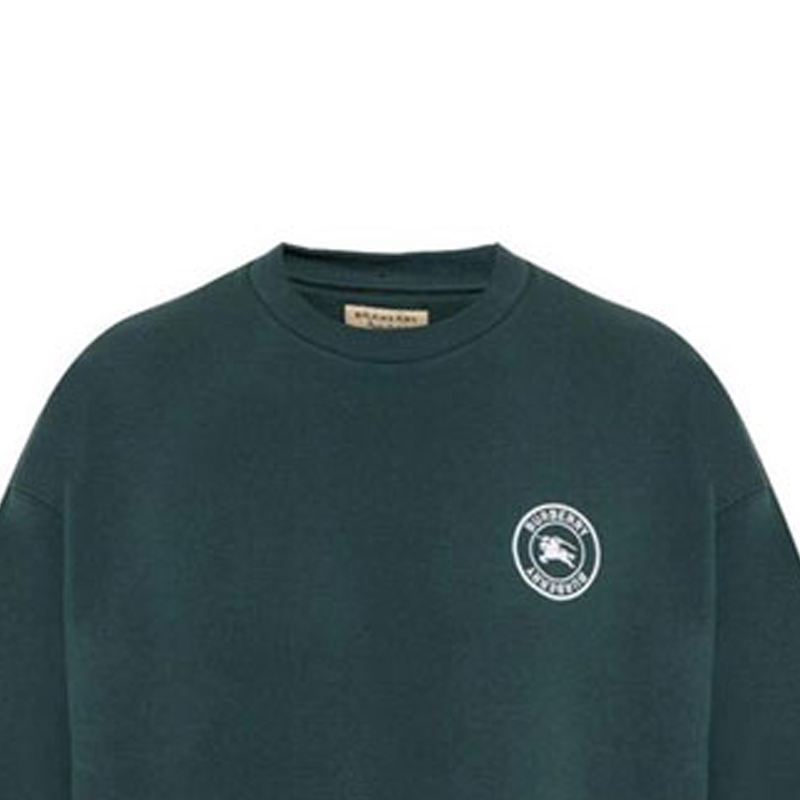 Details for 버버리 FW22 로고 크루넥 롱슬리브 스웨트셔츠 그린 80040241