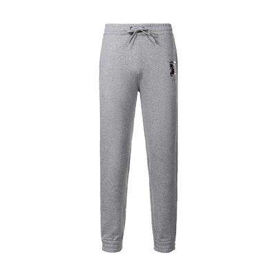 Burberry FW22 Logo Knit Drawstring Joggers Men’s Grey 80256521