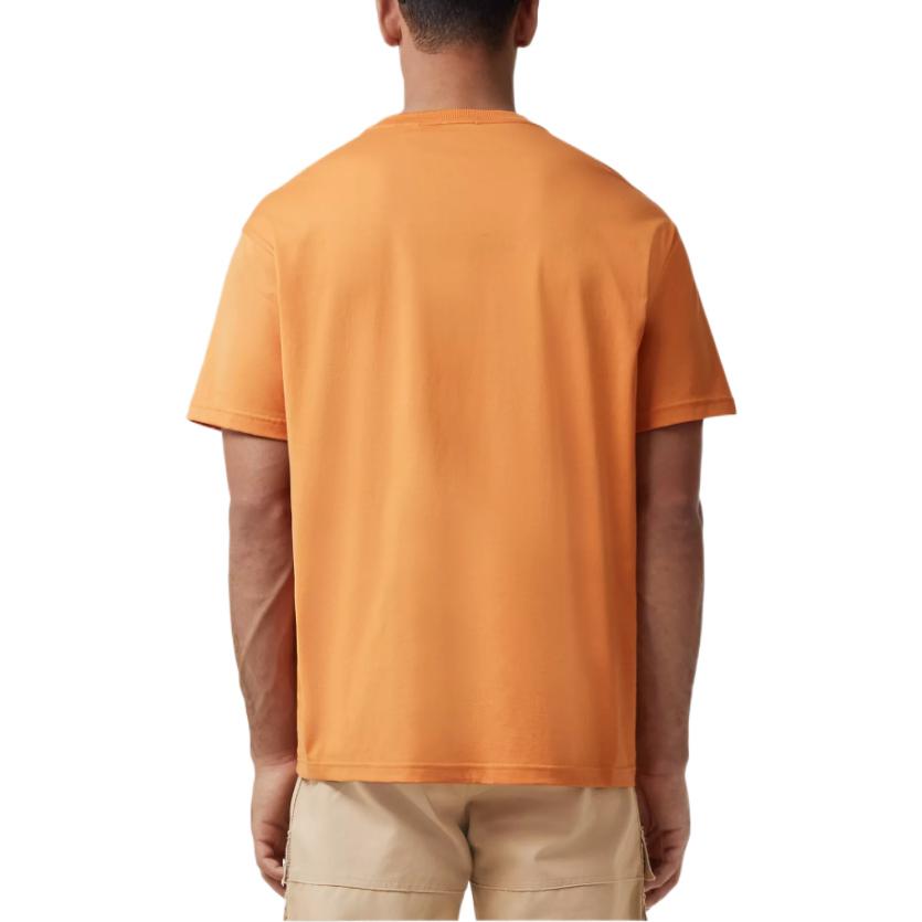 Purchase Burberry FW22 Logo Leaf Badge Loose Fit Orange T-Shirt for Men. 80632031
