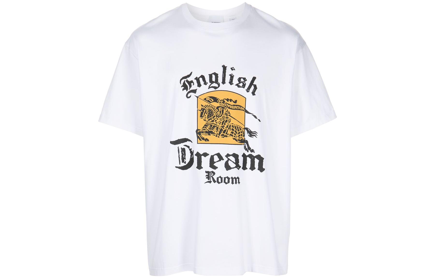 Burberry FW22 Logo Print Crew Neck T-Shirt White . 80609371