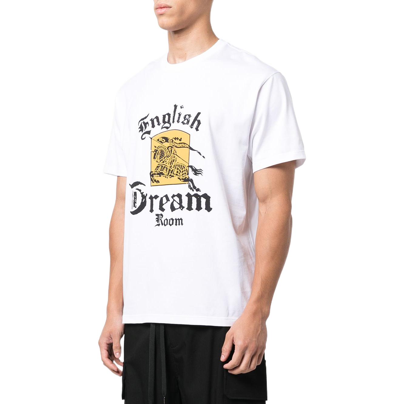 Burberry FW22 Logo Print Crew Neck T-Shirt White . 80609371 圖 5