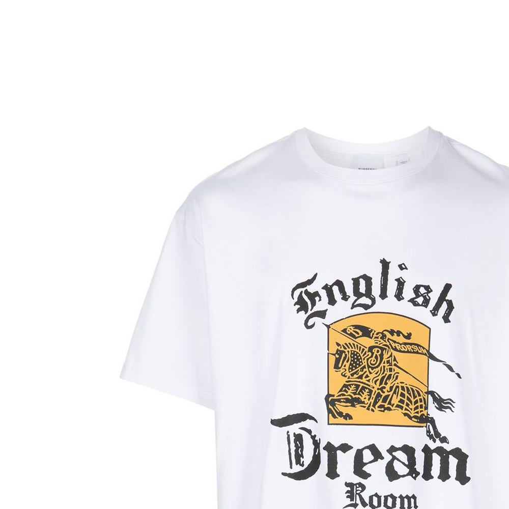 Burberry FW22 Logo Print Crew Neck T-Shirt White . 80609371 圖 6