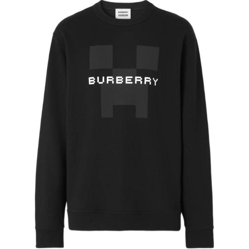 Burberry FW22 Logo Print Crewneck Sweatshirt Black 80646021