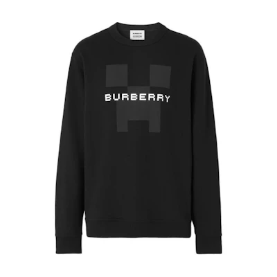 Burberry FW22 Logo Print Crewneck Sweatshirt Black 80646021