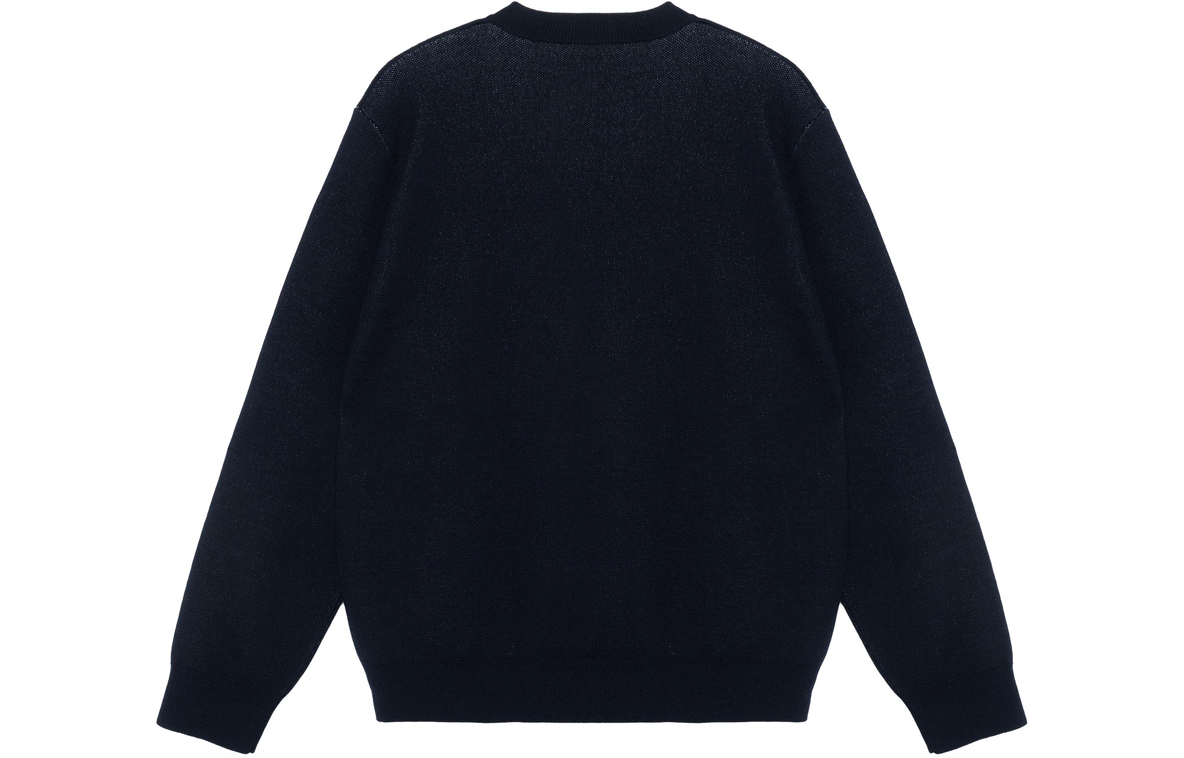 Lookbook Burberry FW22 Logo Wool-Cotton Oversized Knit Sweater  Dark Blue 80636551