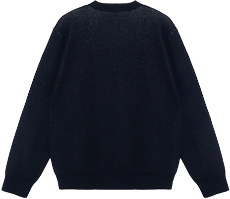 Burberry FW22 Logo Baju Knit Oversized Cotton-Wool Biru Gelap 80636551 Lookbook Burberry FW22 Logo Baju Knit Oversized Cotton-Wool Biru Gelap 80636551