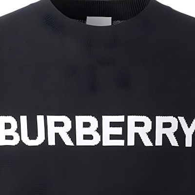 Burberry FW22 Logo Baju Knit Oversized Cotton-Wool Biru Gelap 80636551 Details for Burberry FW22 Logo Baju Knit Oversized Cotton-Wool Biru Gelap 80636551
