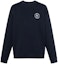 Buy Burberry FW22 Navy Blue Crewneck Sweatshirt with Equestrian Logo Unisex. 80362861
