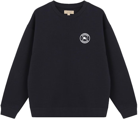 Burberry FW22 Navy Blue Crewneck Sweatshirt with Equestrian Logo Unisex. 80362861 Order Burberry FW22 Navy Blue Crewneck Sweatshirt with Equestrian Logo Unisex. 80362861