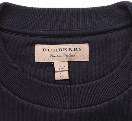 Burberry FW22 Navy Blue Crewneck Sweatshirt with Equestrian Logo Unisex. 80362861 1