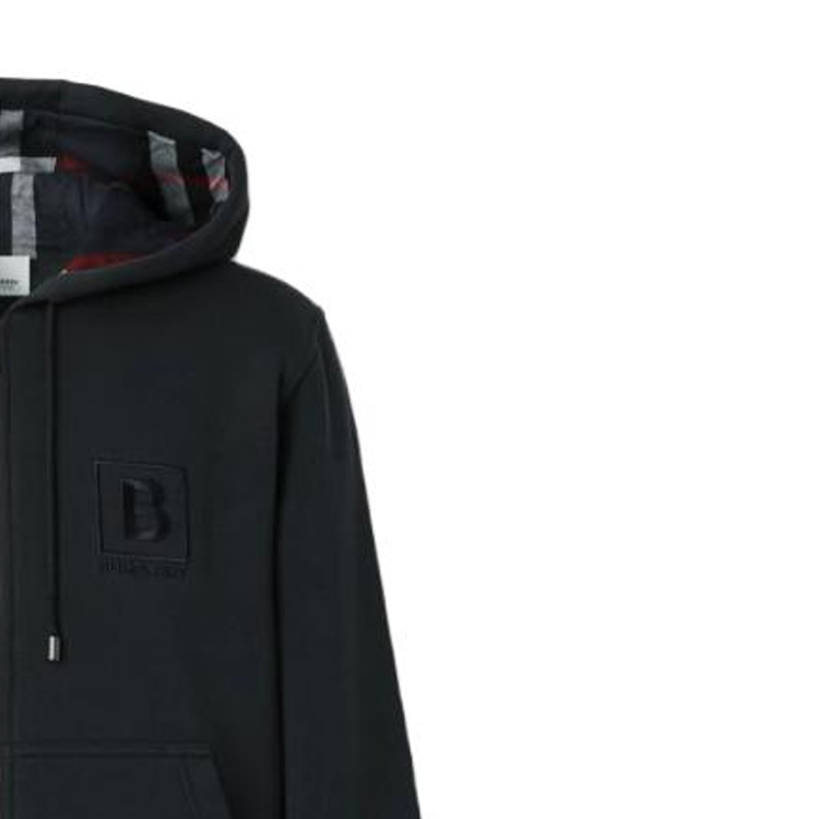 Sizing 巴宝莉FW22海军蓝字母印花连帽夹克男士休闲外套。 80618561