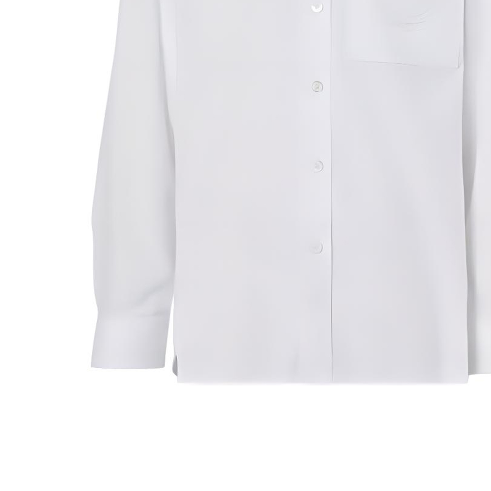 Sizing 버버리 FW22 오크 리프 자수 화이트 긴팔 셔츠 80648741