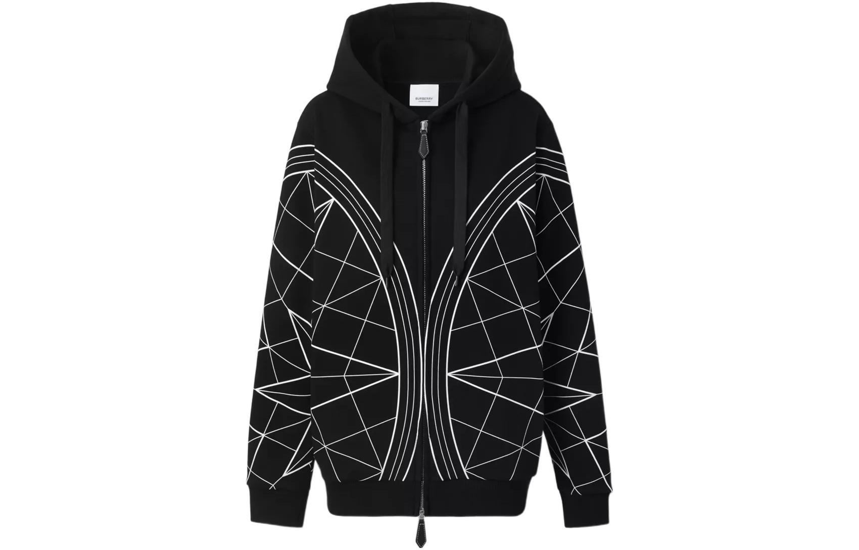Burberry FW22 Qixi Capsule Love Star Print Zip Hoodie Black () 80586291