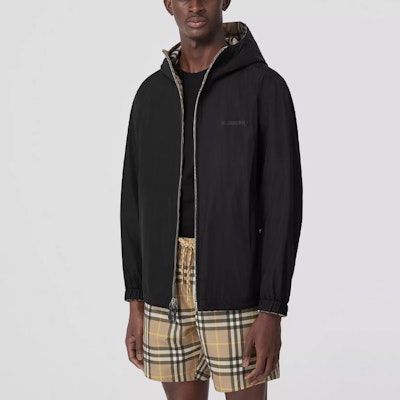 Burberry FW22 Reversible Check Hooded Jacket Khaki Men’s Spring Edition 80544811 Details for Burberry FW22 Reversible Check Hooded Jacket Khaki Men’s Spring Edition 80544811