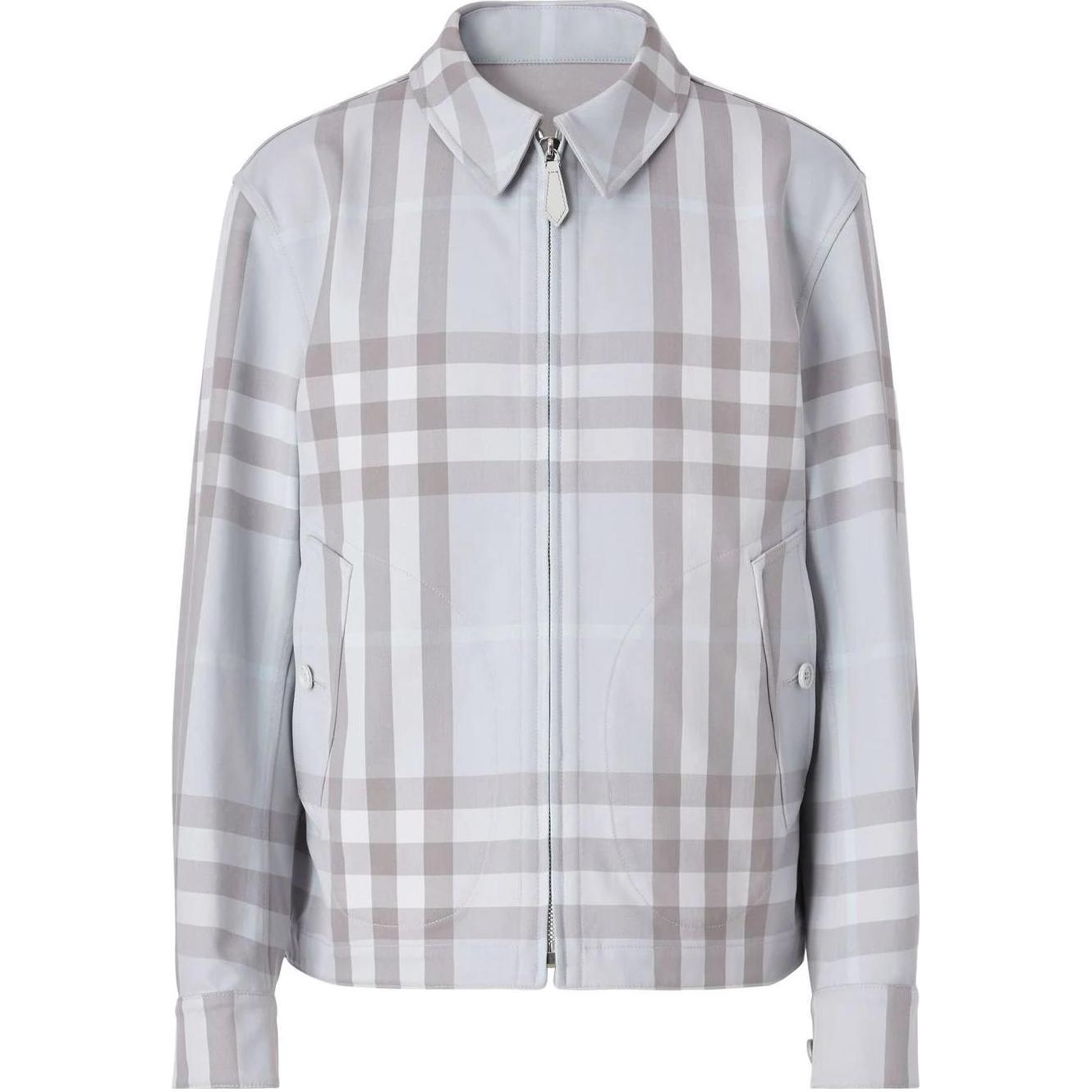 Burberry FW22 Reversible Check Zip-Up Jacket Gray 80509881