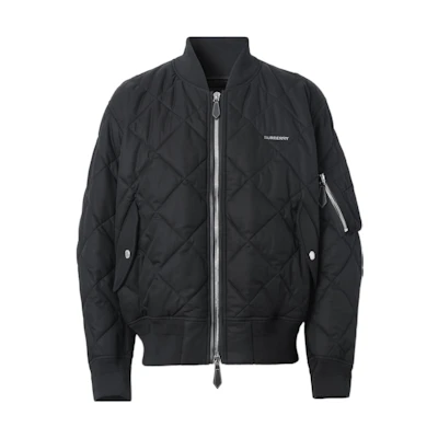 Burberry FW22 Solid Color Logo Casual Cotton Jacket Black 80586041