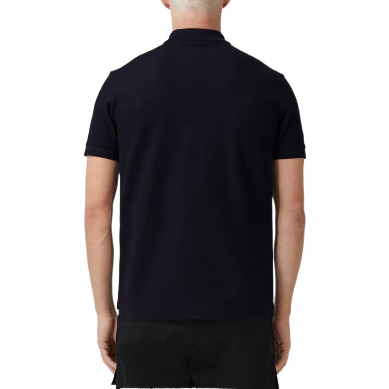 Burberry FW22 Solid Color Oak Leaf Embroidered Polo Shirt Men Blue 80651801 圖 4