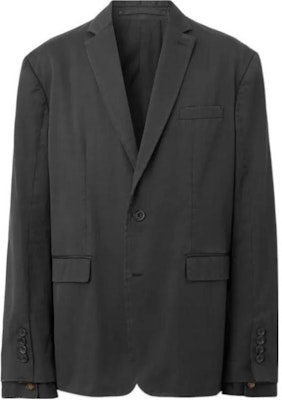 Burberry FW22 Solid Color Single-Breasted Blazer Dark Gray 80610671 Buy Burberry FW22 Solid Color Single-Breasted Blazer Dark Gray 80610671