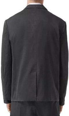 Burberry FW22 Solid Color Single-Breasted Blazer Dark Gray 80610671 Purchase Burberry FW22 Solid Color Single-Breasted Blazer Dark Gray 80610671