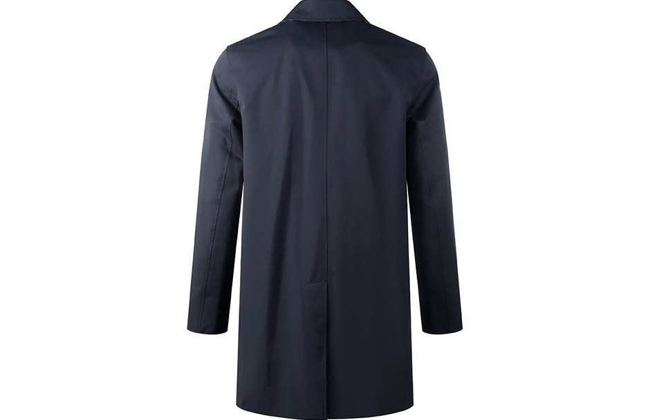 Burberry FW22 Solid Color Single-Breasted Long Sleeve Coat Midnight Blue Men 80345471 圖 3