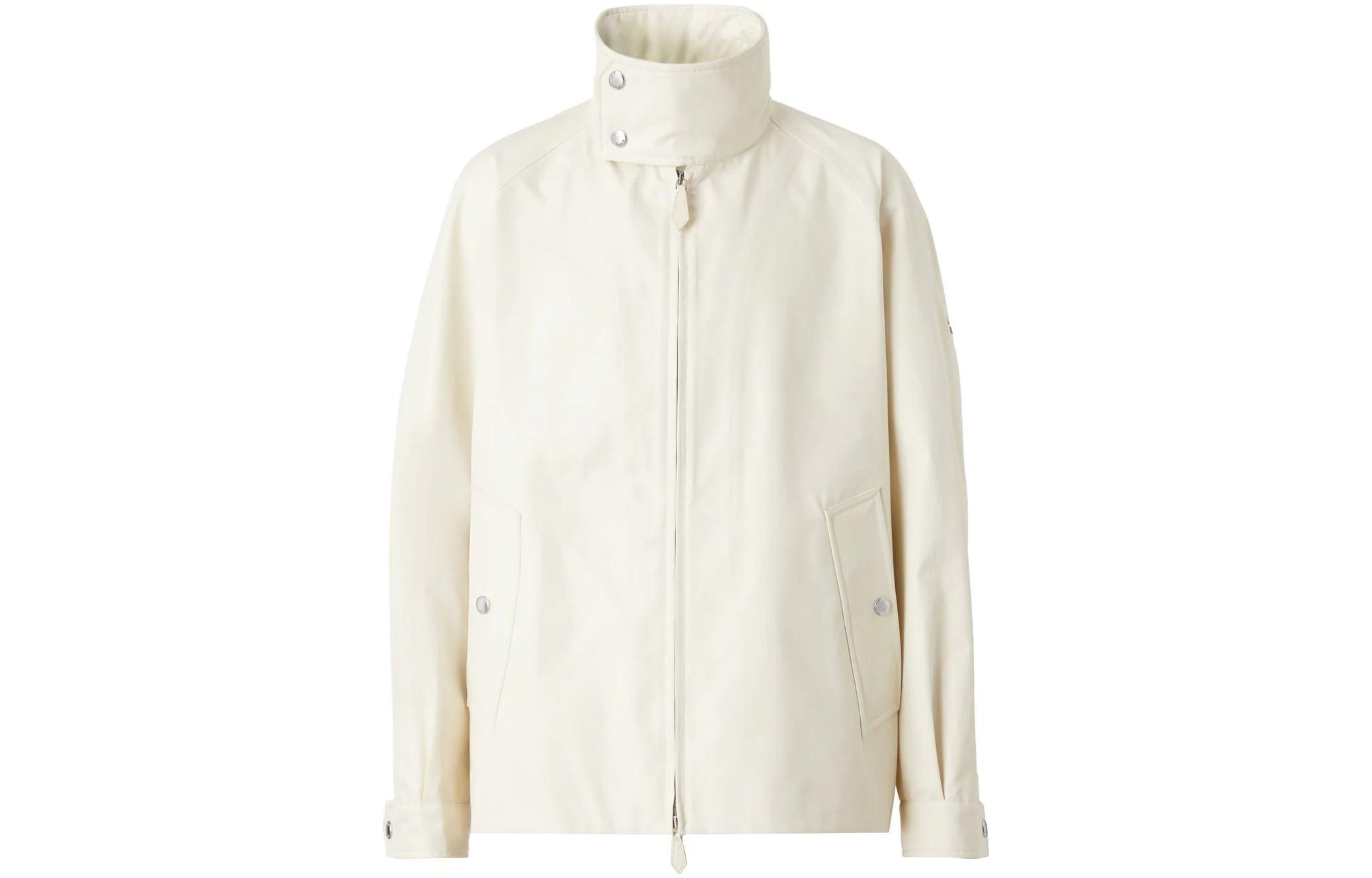 Burberry FW22 Solid Color Stand Collar Jacket Lemon Yellow 80511421