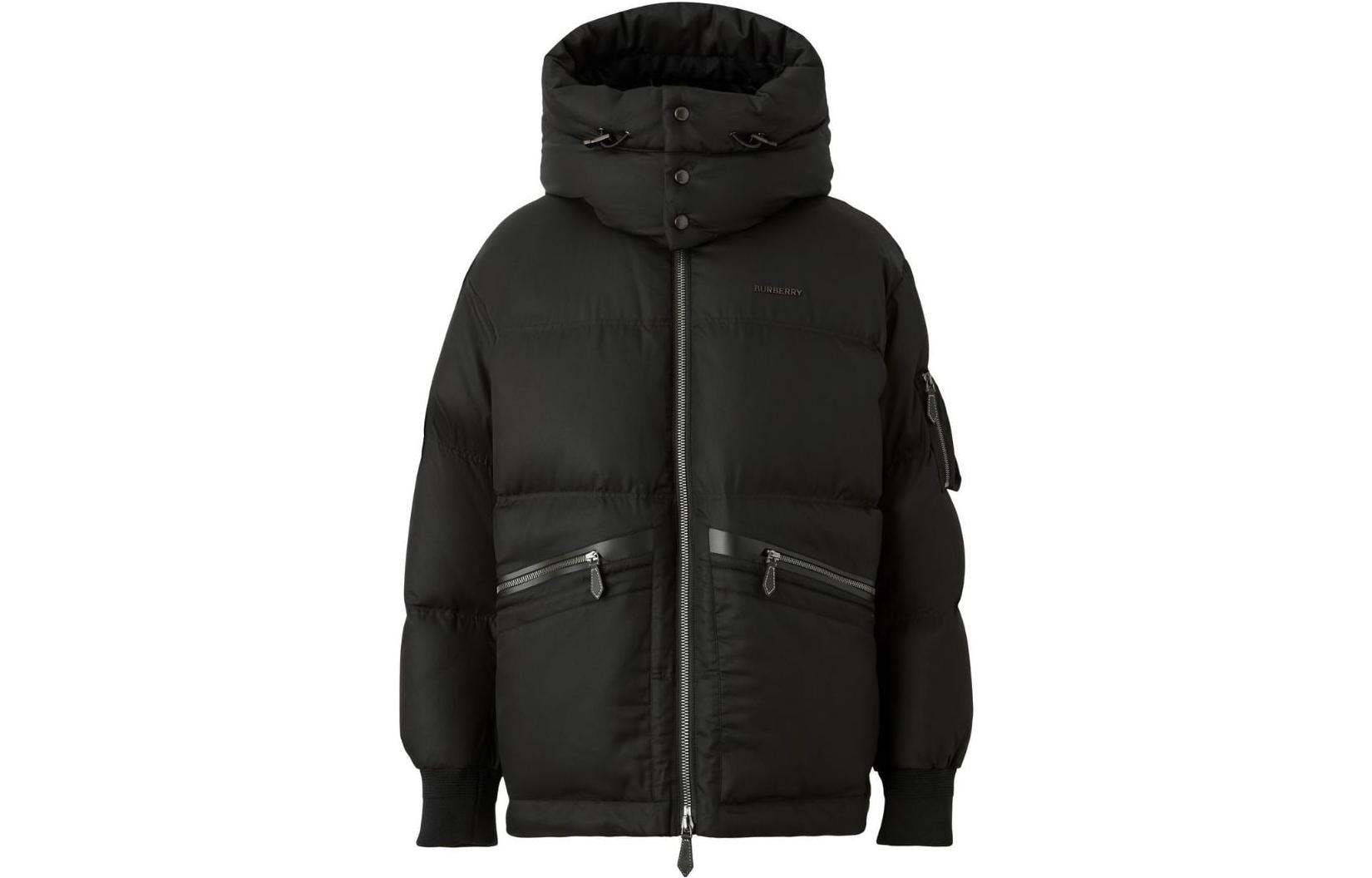 Order Chaqueta Acolchada Burberry FW22 con Capucha Desmontable Negra. 80581151