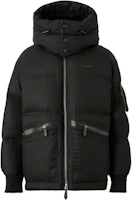 Order Burberry FW22 固定可拆式帽黑色羽絨外套 80581151