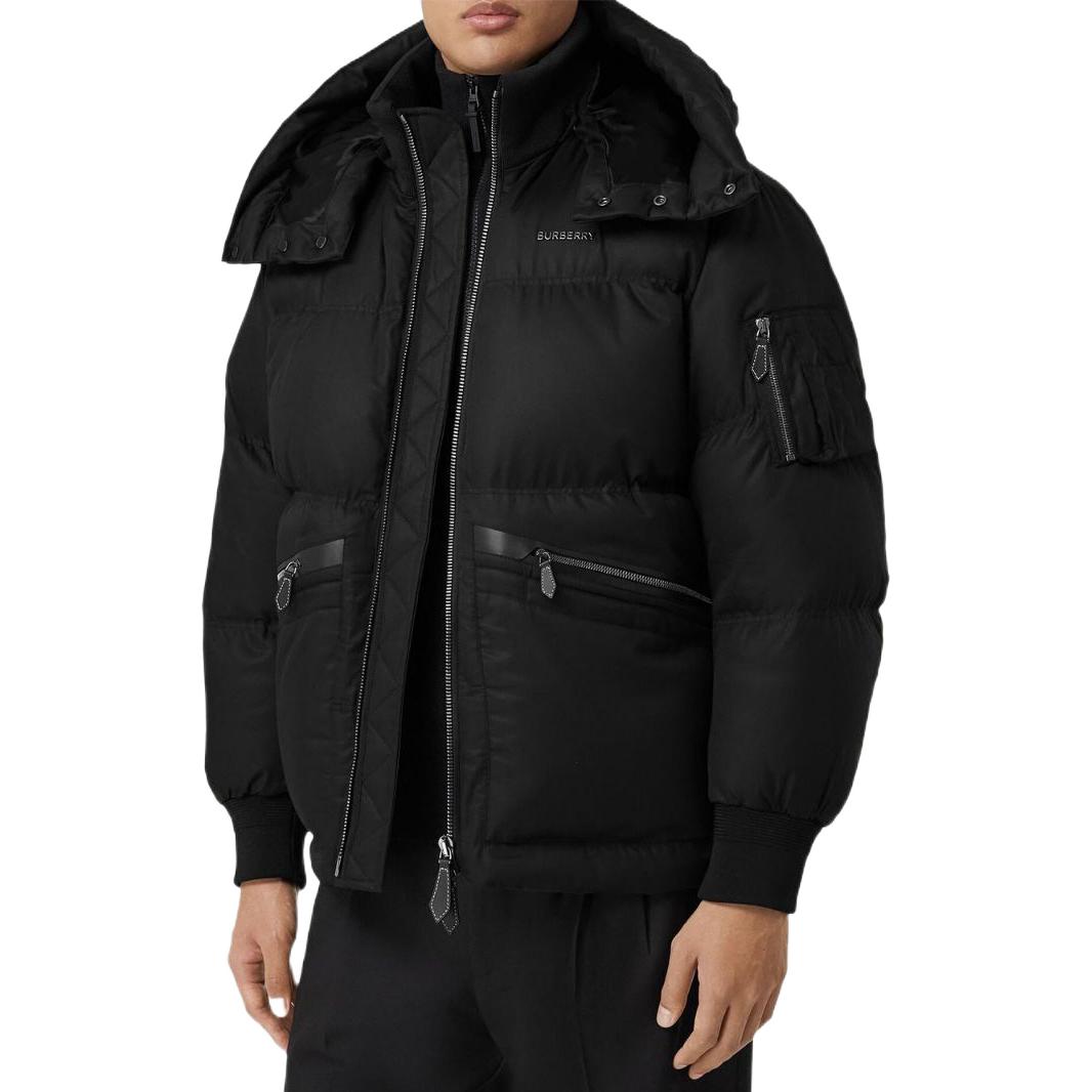 Purchase Chaqueta Acolchada Burberry FW22 con Capucha Desmontable Negra. 80581151