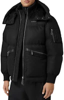 Purchase Burberry FW22 固定可拆式帽黑色羽絨外套 80581151