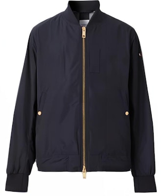 Burberry FW22 Solid Logo Collar Bomber Jacket Navy Blue Fashion. 80616501 Buy Burberry FW22 Solid Logo Collar Bomber Jacket Navy Blue Fashion. 80616501