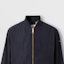 Lookbook Burberry FW22 Solid Logo Collar Bomber Jacket Navy Blue Fashion. 80616501