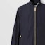 Shop Burberry FW22 Solid Logo Collar Bomber Jacket Navy Blue Fashion. 80616501