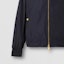 Details for Burberry FW22 Solid Logo Collar Bomber Jacket Navy Blue Fashion. 80616501