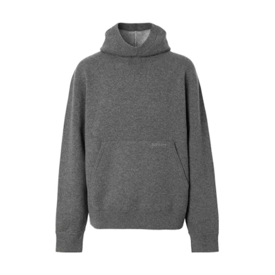 Burberry FW22 Solid Logo Embroidered Sweatshirt Grey 80587971