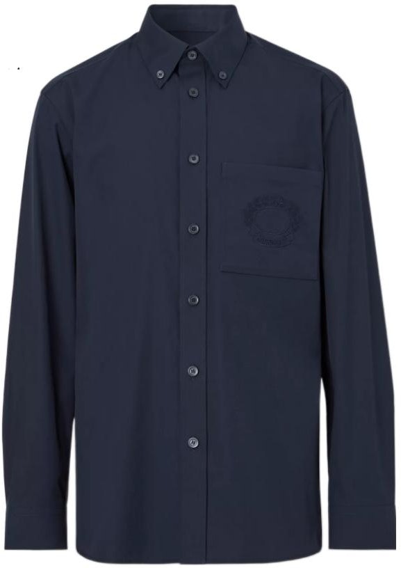 burberry-fw-22-solid-navy-long-sleeve-shirt-with-oak-leaf-embroidery-for-men-80648761