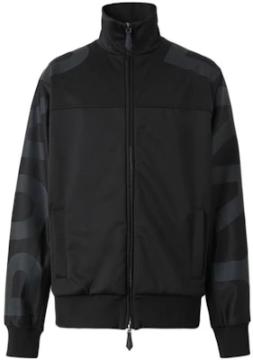 Burberry FW22 Jaket Hitam Solid Print Zip-Up 80543161 Order Burberry FW22 Jaket Hitam Solid Print Zip-Up 80543161