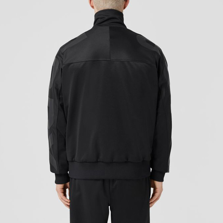 Burberry FW22 Solid Print Zip-Up Jacket  Black 80543161 圖 4