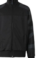 Details for Burberry FW22 Jaket Hitam Solid Print Zip-Up 80543161