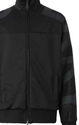 Burberry FW22 Jaket Hitam Solid Print Zip-Up 80543161 Details for Burberry FW22 Jaket Hitam Solid Print Zip-Up 80543161