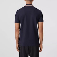 Burberry FW22 Kemeja Polo Lelaki Biru Navy Berleher Jalur Lengan Pendek. 80562221 Details for Burberry FW22 Kemeja Polo Lelaki Biru Navy Berleher Jalur Lengan Pendek. 80562221