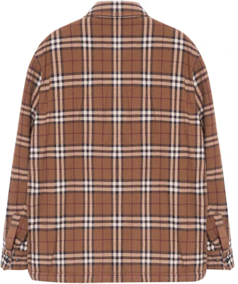 博柏利2022秋冬复古格纹棉混纺长袖衬衫棕色 80573721 Lookbook 博柏利2022秋冬复古格纹棉混纺长袖衬衫棕色 80573721